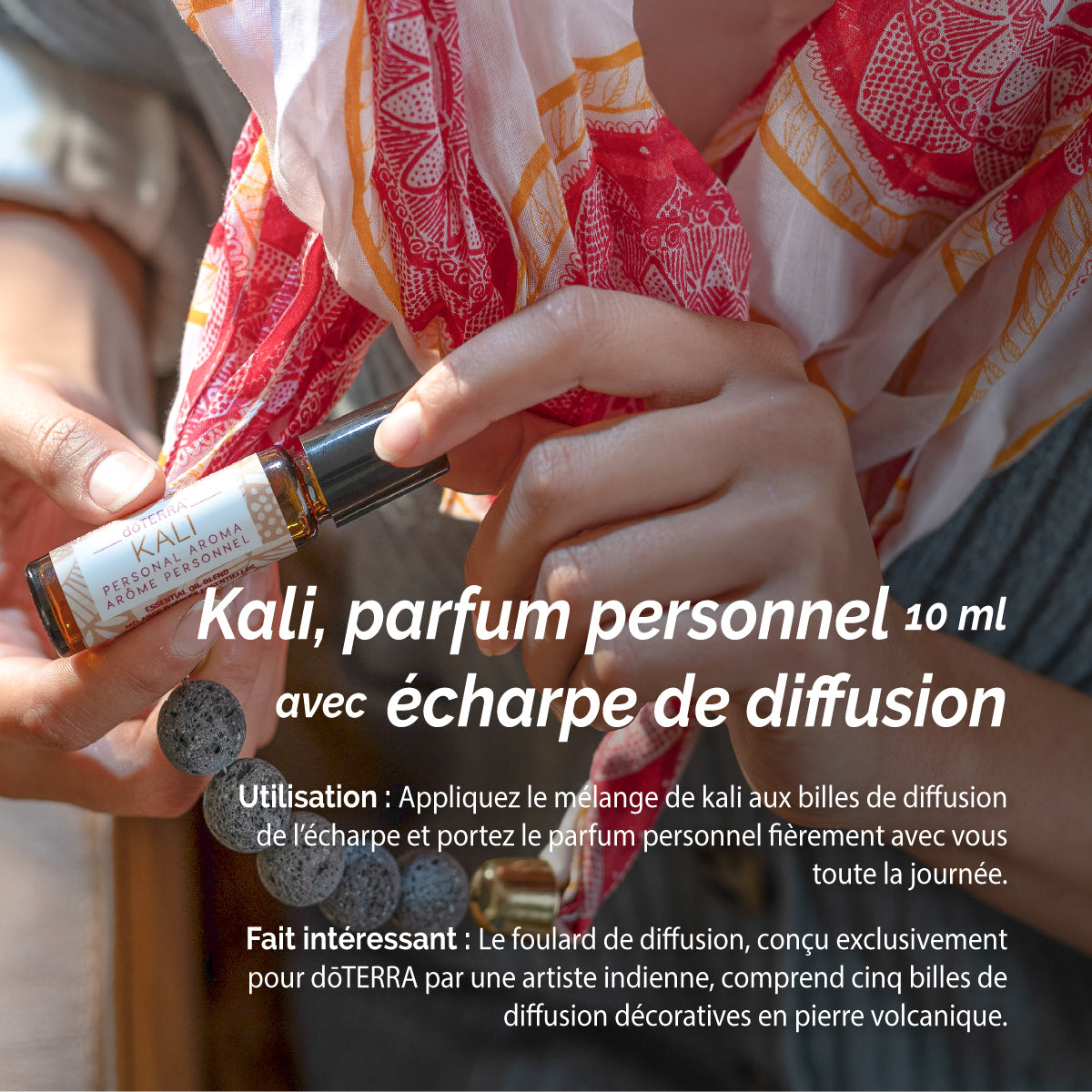 Kali avec écharpe de diffusion