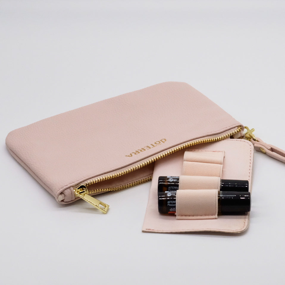 Pochette en Cuirette pour Huiles et Cartes