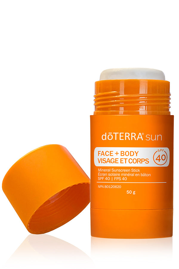 Écran solaire minéral en bâton pour le visage et le corps sun