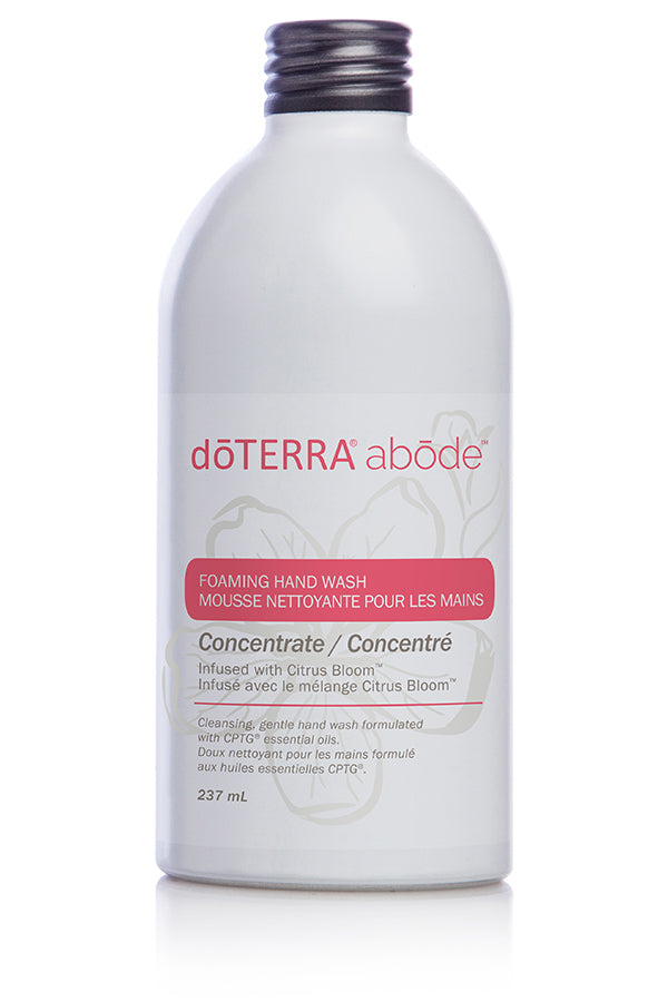 Mousse nettoyante concentrée pour les mains abōde infusée du mélange Citrus Bloom